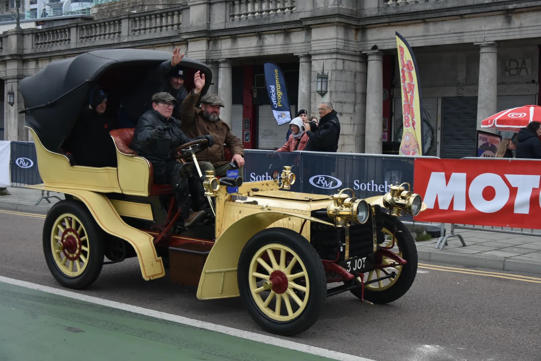 A De Dietrich veteran car taking part in the 2024 London to Brighton Veteran Car Run